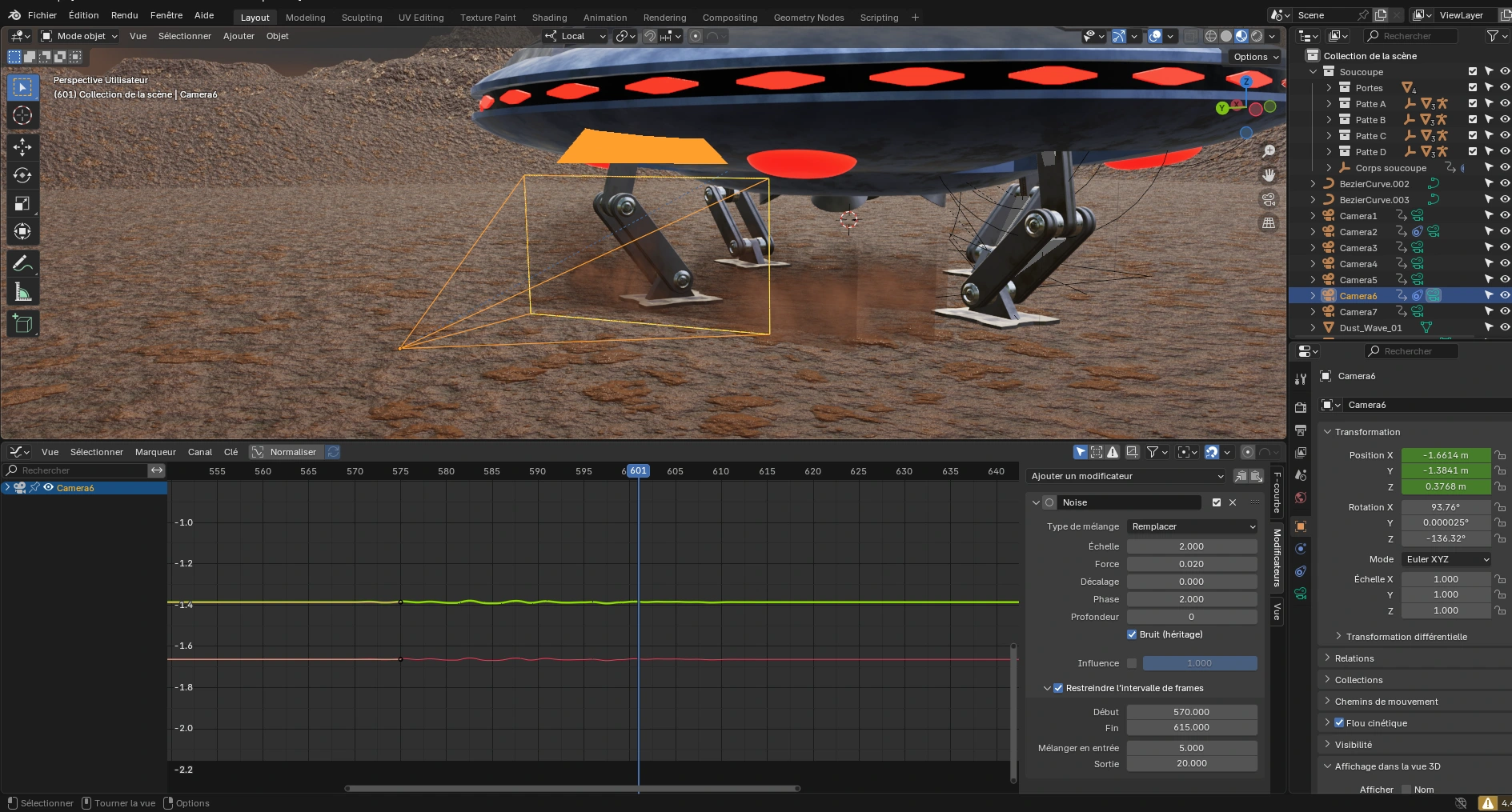 Modèles dans la scène