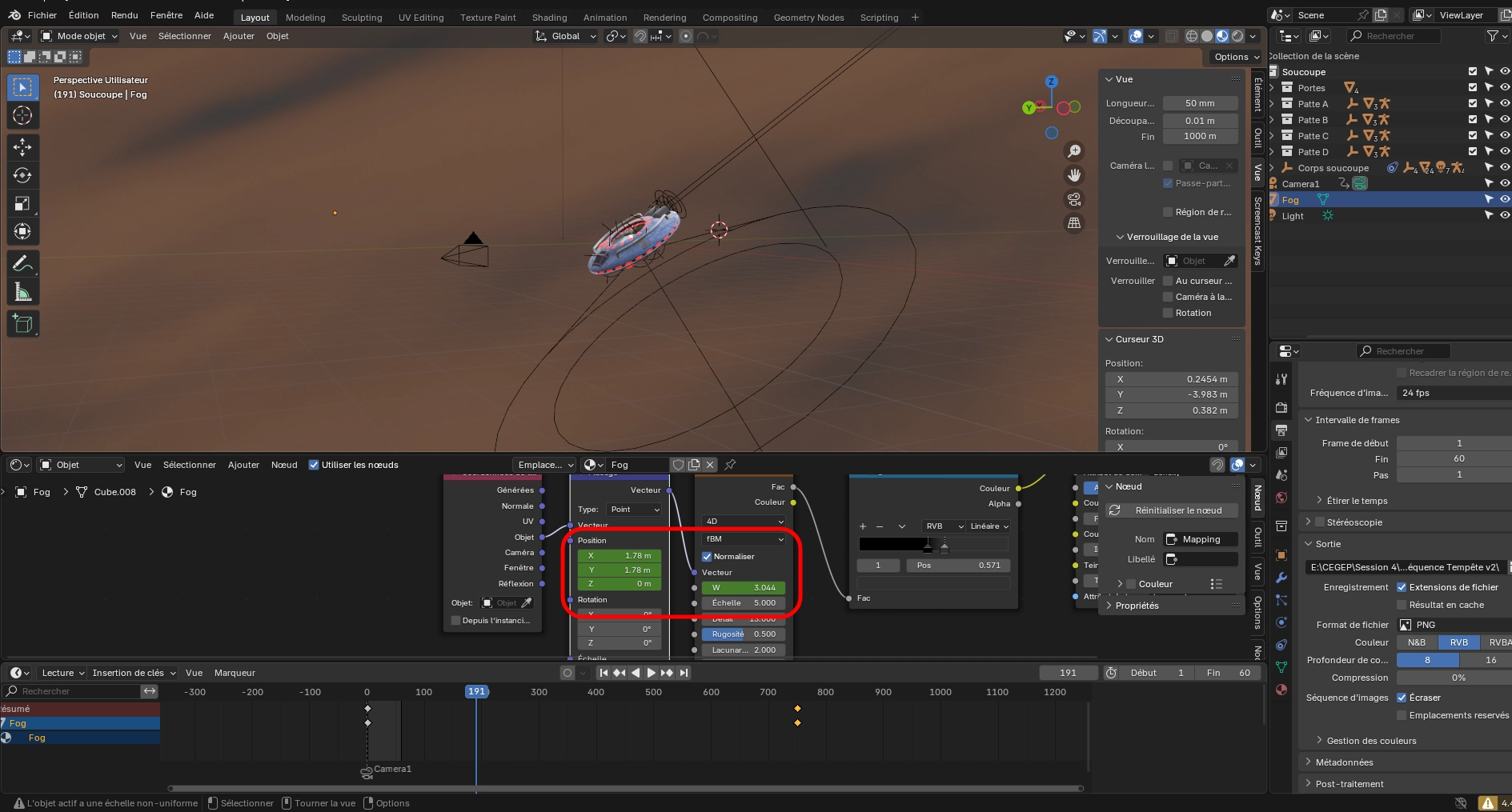 Textures sur le vaisseau