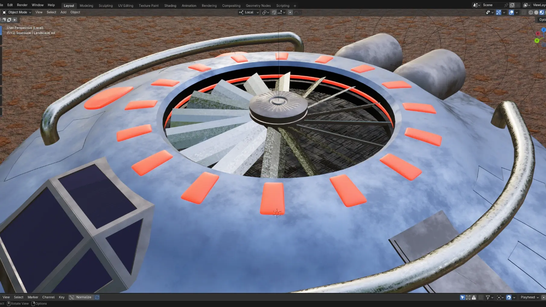 Textures sur le vaisseau