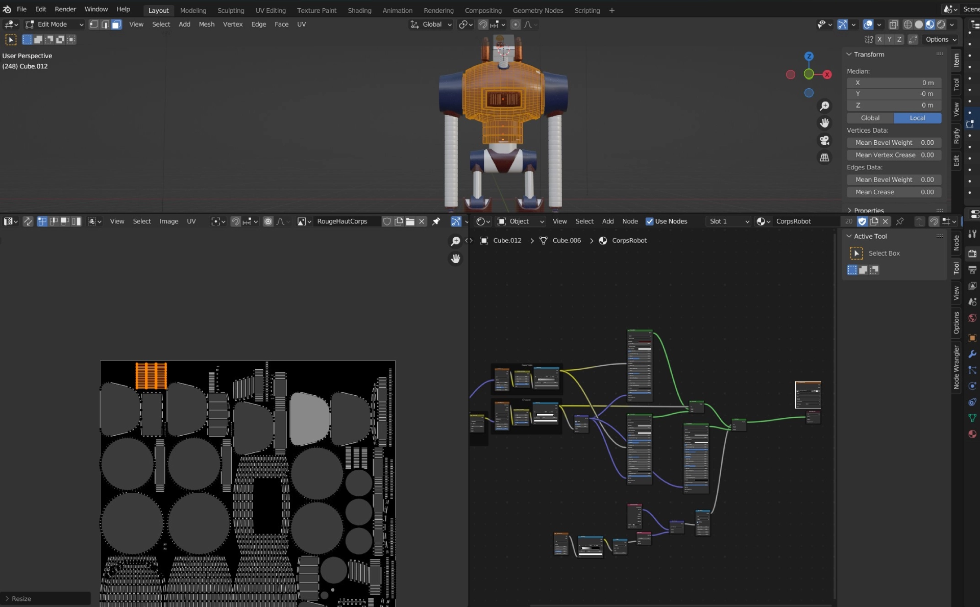 Textures sur le vaisseau